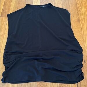 Abercrombie & Fitch Mock Turtleneck, Capoed Sleeves, Rouched Sides, XL